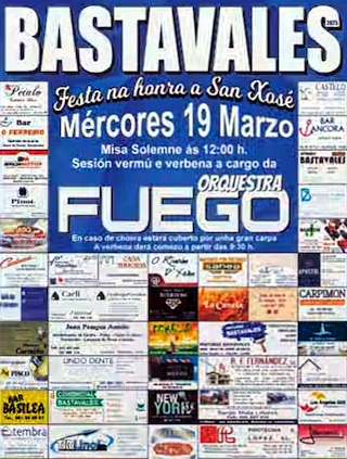 Fechas, información, programa, cartel, imágenes, mapa y ubicación de San Xosé de Bastavales  en  Brión