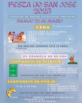 Fechas, información, programa, cartel, imágenes, mapa y ubicación de San Xosé de Cachafeiro  en  Forcarei