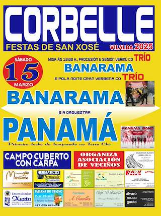 Fechas, información, programa, cartel, imágenes, mapa y ubicación de San Xosé de Corbelle  en  Vilalba