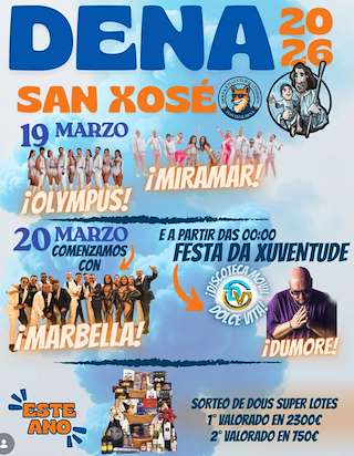 Fechas, información, programa, cartel, imágenes, mapa y ubicación de San Xosé de Dena (2026)  en  Meaño