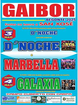 Fechas, información, programa, cartel, imágenes, mapa y ubicación de San Xosé de Gaibor  en  Begonte