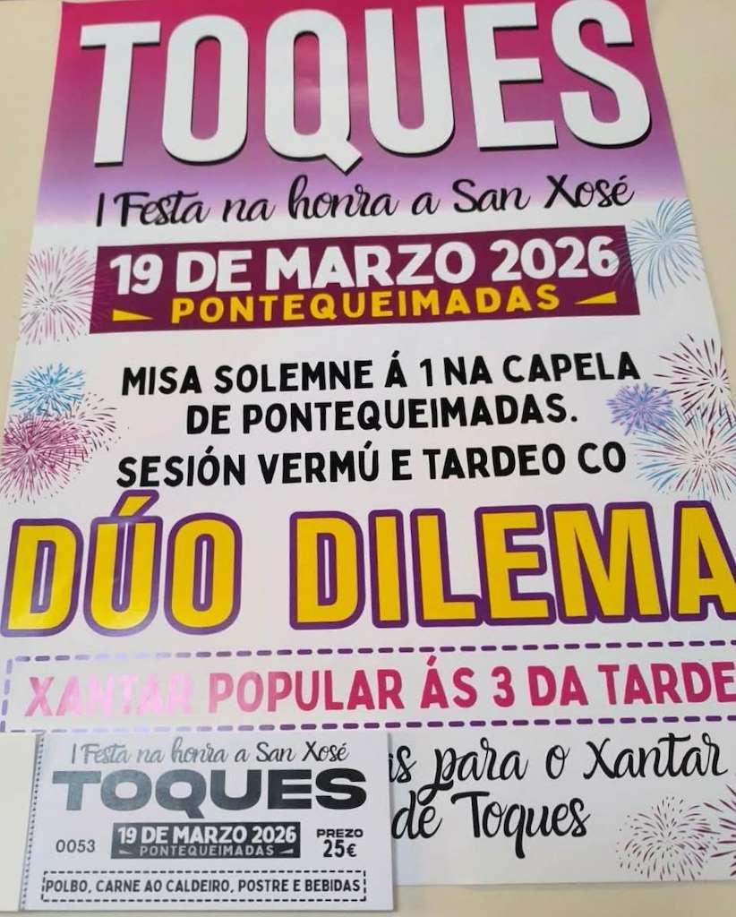 San Xosé de Pontequeimadas  en Toques