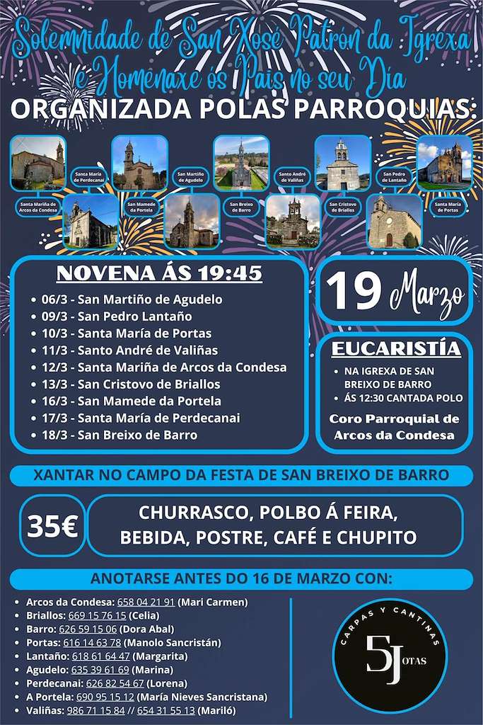 San Xosé e Homenaxe Os Pais (2026) en Barro
