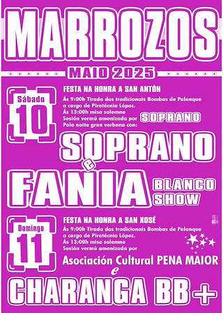 Fechas, información, programa, cartel, imágenes, mapa y ubicación de San Xosé e San Antón de Marrozos  en  Santiago de Compostela