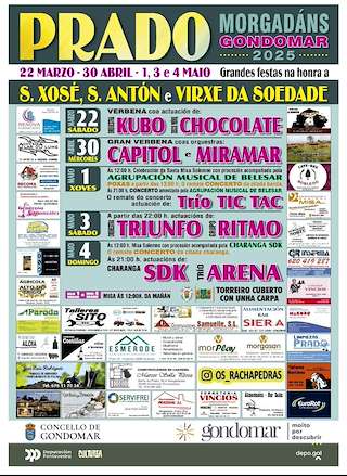 Fechas, información, programa, cartel, imágenes, mapa y ubicación de San Xosé e Virxe da Soedade de Prado  en  Gondomar