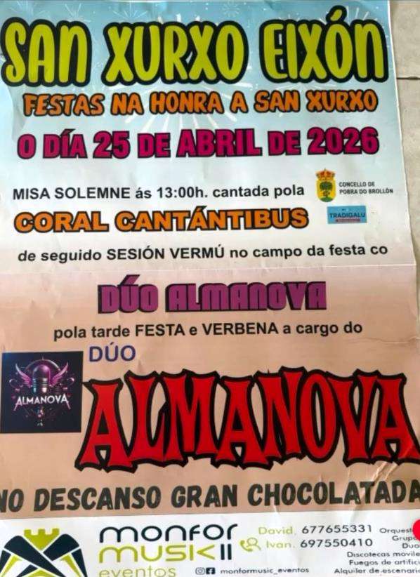 San Xurxo de Eixón (2026) en A Pobra do Brollón