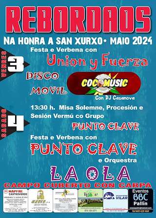 Fechas, información, programa, cartel, imágenes, mapa y ubicación de San Xurxo de Rebordaos  en  Castroverde
