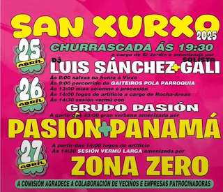 Fechas, información, programa, cartel, imágenes, mapa y ubicación de San Xurxo  en  Ferrol