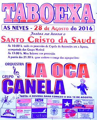 Santísimo Cristo da Saúde de Taboexa en As Neves