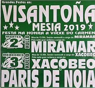 Santísimo Sacramento e Virxe do Carme de Visantoña en Mesía