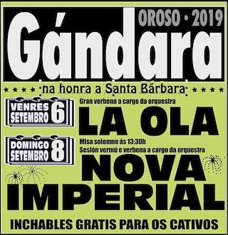 Santa Bárbara de Gándara en Oroso