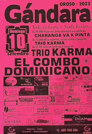 Santa Bárbara de Gándara en Oroso