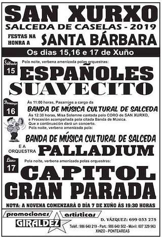 Santa Bárbara de San Xurxo  en Salceda de Caselas