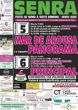 Santa Bárbara de Senra en Oroso