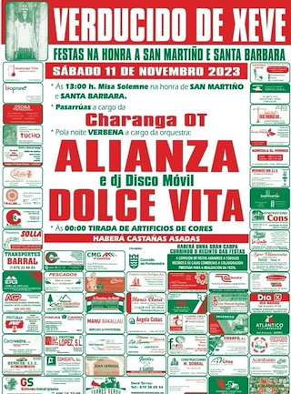 Santa Bárbara e San Martíño de Verducido en Pontevedra