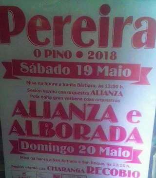 Santa Bárbara, San Antonio y San Roque de Pereira en O Pino