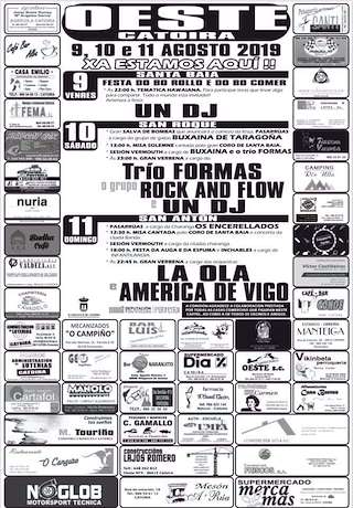 Santa Baia, San Roque e San Antón de Oeste en Catoira