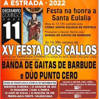 Santa Eulalia e XVIII Festa dos Callos de Matalobos en A Estrada