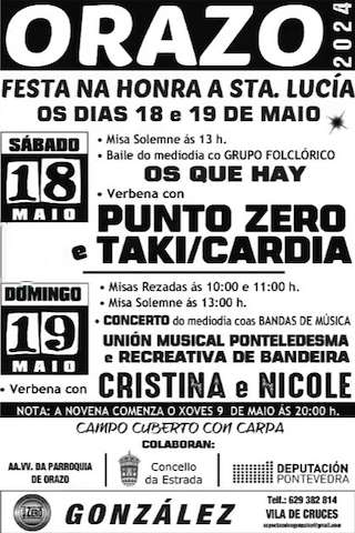 Santa Lucía de Orazo en A Estrada