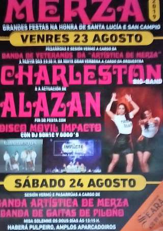 Santa Lucía e San Campio de Merza en Vila de Cruces