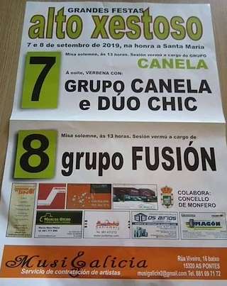 Santa María de Alto Xestoso en Monfero