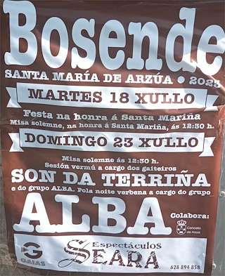 Santa María de Bosende en Arzúa