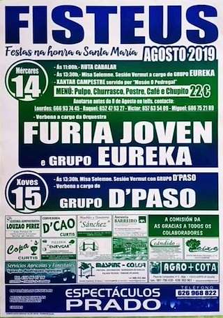 Santa María de Fisteus en Curtis