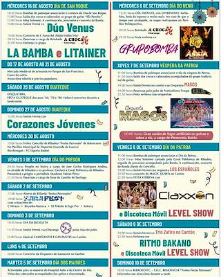 Santa María do Campo - Fiestas Patronales en Ribadeo