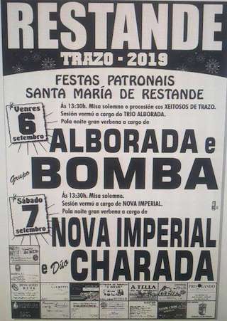 Santa María e o Santísimo Sacramento de Restande en Trazo