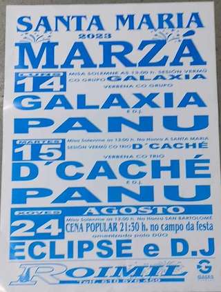 Santa María y San Bartolomeu de Marzá en Palas de Rei