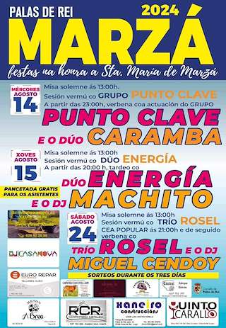 Santa María y San Bartolomeu de Marzá en Palas de Rei