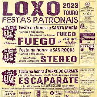 Santa María, San Roque e Virxe do Carme de Loxo en Touro