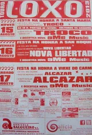 Santa María, San Roque e Virxe do Carme de Loxo en Touro