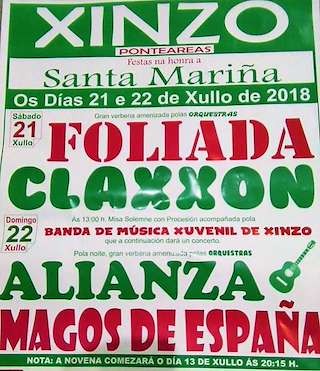 Santa Mariña de Xinzo (2026) en Ponteareas