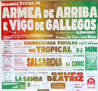 Santa Mariña e San Pedro de Armea de Arriba y Vigo de Galegos en Láncara