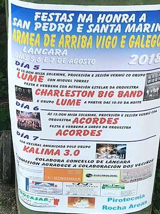 Santa Mariña e San Pedro de Armea de Arriba y Vigo de Galegos en Láncara