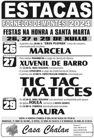 Santa Marta de Estacas (2026) en Fornelos de Montes