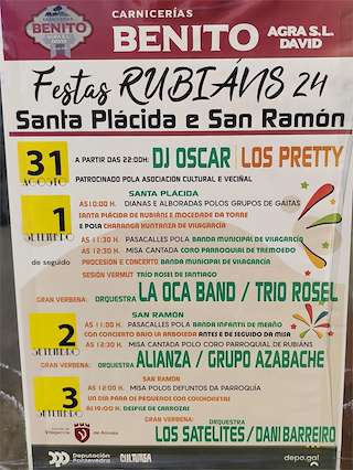 Santa Plácida y San Ramón de Rubiáns (2026) en Vilagarcía de Arousa