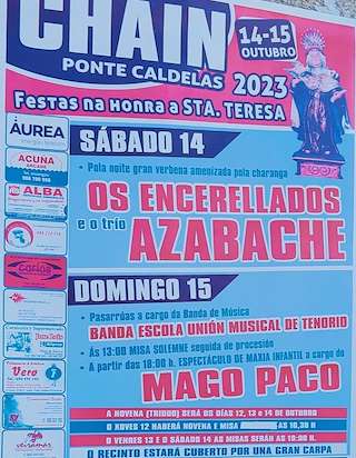 Santa Teresa de Chaín en Ponte Caldelas