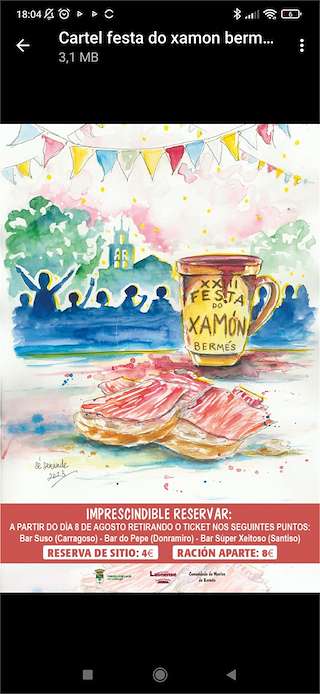 Santa María y San Roque - XXV Festa do Xamón de Bermés en Lalín