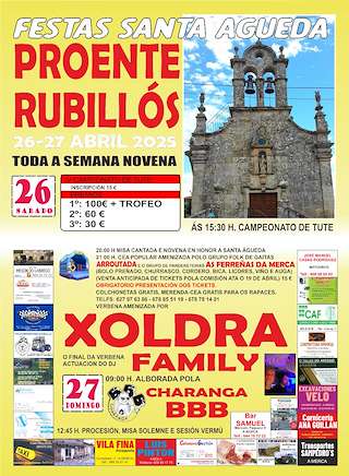 Fechas, información, programa, cartel, imágenes, mapa y ubicación de Santa Agueda de Proente   en  A Merca