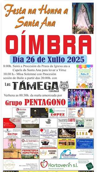 Fechas, información, programa, cartel, imágenes, mapa y ubicación de Santa Ana  en  Oímbra