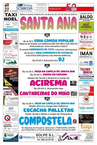 Fechas, información, programa, cartel, imágenes, mapa y ubicación de Santa Ana  en  Sandiás