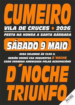 Fechas, información, programa, cartel, imágenes, mapa y ubicación de Santa Bárbara de Cumeiro (2026)  en  Vila de Cruces