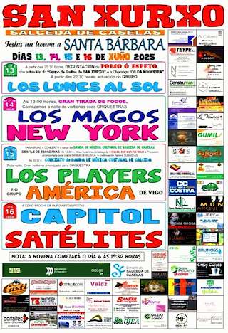 Fechas, información, programa, cartel, imágenes, mapa y ubicación de Santa Bárbara de San Xurxo   en  Salceda de Caselas