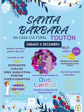 Fechas, información, programa, cartel, imágenes, mapa y ubicación de Santa Bárbara de Toutón (2025)  en  Mondariz