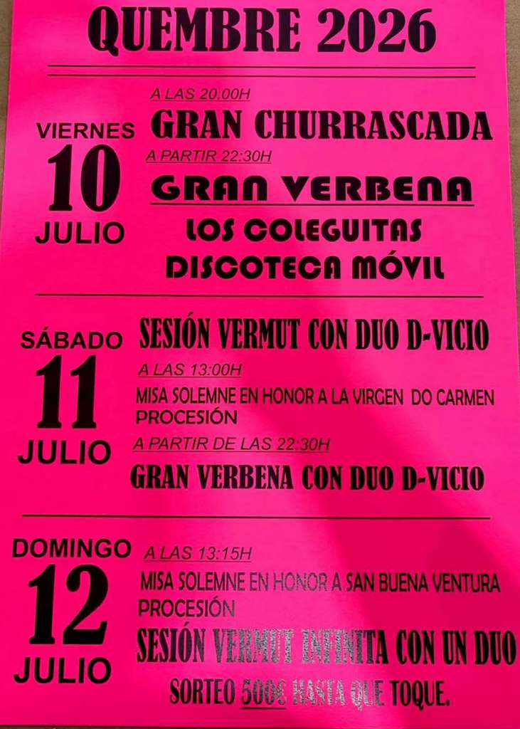 Santa Buenaventura de Quembre (2026) en Carral