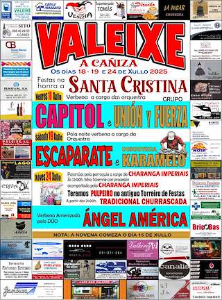 Fechas, información, programa, cartel, imágenes, mapa y ubicación de Santa Cristina de Valeixe  en  A Caniza