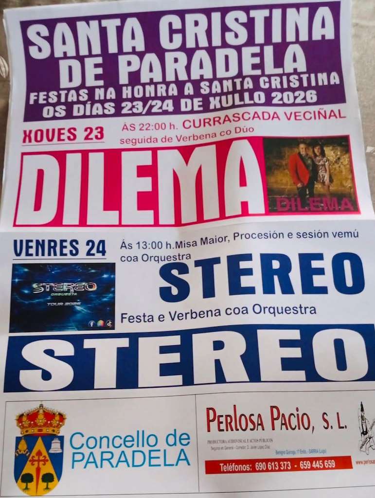 Santa Cristina (2026) en Paradela