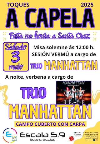 Fechas, información, programa, cartel, imágenes, mapa y ubicación de Santa Cruz de A Capela  en  Toques